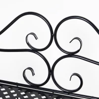 Outsunny 3-Tier Metal Folding Plant Stand Display Rack Bookshelf Unit Indoor Outdoor(m-8)