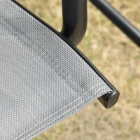 Outsunny 3-Seater Porch Swing Chair Outdoor Patio Bench for Deck with Adjustable Canopy, Padded Sling Fabric Seat(m-11)