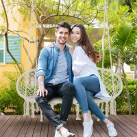 Outsunny Hanging Hammock Chair Cotton Rope Porch Swing with Metal Frame, Large Macrame Seat for Patio, Garden, Bedroom, Living Room, Cream White(m-11)