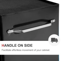 HOMCOM carucior scule pentru atelier, 61.5x33x85cm negru(m-7)