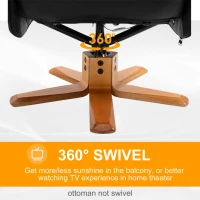 HOMCOM 10-Point Massage Sofa Armchair Chair PU Leather W/ Footrest Stool Heat Recliner Black(m-6)