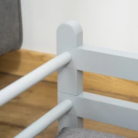 PawHut Raised Pet Bed for Medium Dogs w/ Washable Cushion, Grey(m-8)