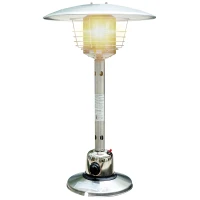 HOMCOM 4 kW Stainless Steel Table Top Gas Patio Heater - Silver(m-11)