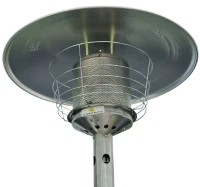 HOMCOM 4 kW Stainless Steel Table Top Gas Patio Heater - Silver(m-7)