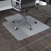 HOMCOM Office Carpet Protector Chair Mat Clear Spike Non Slip Studs Frosted Lipped(m-10)