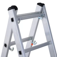 HOMCOM Aluminium Scaffolding Ladder Multi Combination Multi-purpose Step Scaffold Platform(m-7)