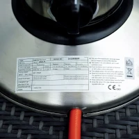 HOMCOM 4 kW Stainless Steel Table Top Gas Patio Heater - Silver(m-9)