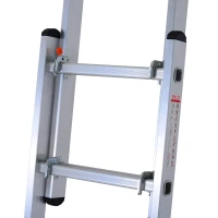 HOMCOM Aluminium Scaffolding Ladder Multi Combination Multi-purpose Step Scaffold Platform(m-8)