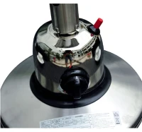 HOMCOM 4 kW Stainless Steel Table Top Gas Patio Heater - Silver(m-5)