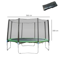 HOMCOM Filet de securite pour trampoline 12ft diametre 366 cm(m-3)