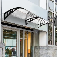 Podwójne Zadaszenie Outsunny: Ochrona przed słońcem i deszczem, Łatwa Instalacja, 75x195x23 cm(m-2)