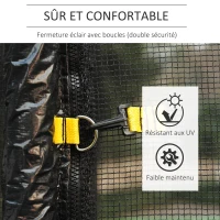 HOMCOM Filet de securite pour trampoline 12ft diametre 366 cm(m-6)