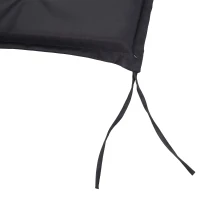 Outsunny Poduszka na ławkę, zestaw 2, poduszki na ławki, poduszki do ławek, poduszki siedziska, poduszki, poliester, ciemnoszara(m-9)