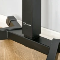 Vinsetto Escritorio de Pie Ajustable en Altura Mesa para Ordenador Portátil Móvil con 4 Ruedas Bandeja para Teclado Estación de Trabajo 65x64x75-115 cm Negro(m-8)