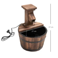 Tuinfontein sierfontein fontein vatfontein waterval houten vat(m-3)