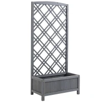 Outsunny skrzynia na rośliny 60 cm x 30 cm x 122,5 cm(m-1)