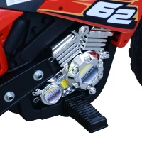 HOMCOM Elektrische motor kindermotor elektrisch voertuig 3 t/m 6 jaar groen/rood(m-9)