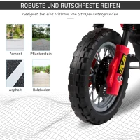 HOMCOM Motorek Elektryczny Motor czerwony(m-6)