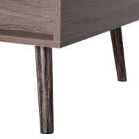 HOMCOM Lift-Top Coffee Table with storage, 100x 65 x 39cm Grey(m-10)