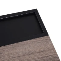 HOMCOM Lift-Top Coffee Table with storage, 100x 65 x 39cm Grey(m-9)