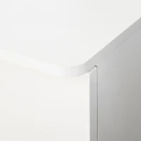 Vinsetto Dulap mobil pentru dosare cu 2 sertare, cu blocare, dulap de birou din lemn cu roti de blocare pentru A4, Letter, alb(m-8)