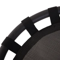 HOMCOM Altalena da Giardino con Rete Traspirante per Bambini Φ60x3.5cm Nero(m-9)