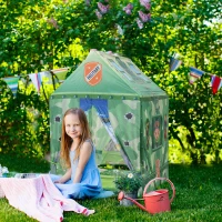 HOMCOM Ampia Tenda Gioco Mimetica per Bambini 3+ Anni, Ospita 3-4 Bambini (93x69x103cm)(m-10)