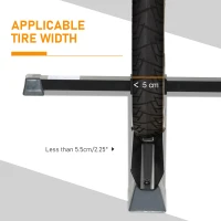 HOMCOM suport pentru biciclete, 66x56x63-73.5cm, negru(m-7)