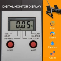 HOMCOM Rowing Machine, Rower with Adjustable Resistances and Digital Monitor for Home, Office, Gym(m-5)