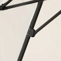 Outsunny Guarda-sol excêntrico  Φ294x248 Al cm com Manivela Tecido de Poliéster Resistente Aos UV Grande e estável(m-7)