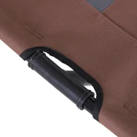 PawHut Elevated Pet Bed Dog Foldable Outdoor Cot Tent Canopy Shelter Instant 92 L x 76 W x 90 H cm Coffee(m-10)