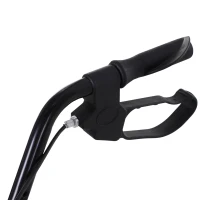 HOMCOM Adjustable Aluminum Rollator Rehabilitation Foldable Drive Medical Wheelchair W/ Bag(m-8)