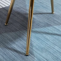 HOMCOM Accent Chair Modern Velvet-Touch Fabric Side Chair with Gold Metal Legs for Living Room & Dining Room, Grey(m-10)