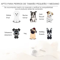 PawHut Cama para Perros Elevada 63,5x49x38,5 cm Sofá Cama para Mascotas con Cojines Extraíbles Lavables para Perros Gatos Medianos y Pequeños Carga 10 kg Gris(m-7)