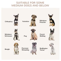 PawHut Steel Dog Crate Small Medium Dog Kennel Two Doors Tray Large Top Pet Cage 76L x 48W x 53H cm, Black(m-6)