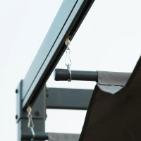 Outsunny Foisor Pergola 298×213×222 cm – Pergola cu Panza Glisanta pentru Exterior(m-8)