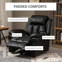 HomCom fotoliu rabatabil, cu telecomanda, 96x93x103 cm(m-9)