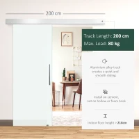 Homcom Usa Glisanta Sticla Satinata 90×205 cm(m-5)