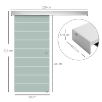 Homcom Usa Glisanta Interior – Sticla Satinata 205×90 cm(m-3)