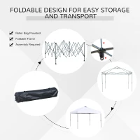 Outsunny 3 x 3m Pop Up Gazebo White(m-4)