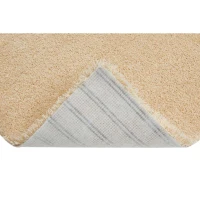 HOMCOM Teppich Kurzflor Creme 150 x 80 x 1,3 cm(m-5)