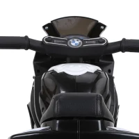 HOMCOM Electric Kids Ride on BMW Motorbike W/Headlights and Music, 6 V-Black(m-8)