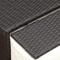 Outsunny Canapea de Gradina cu Banca Mobilier de Gradina din Ratan Maro(m-16)