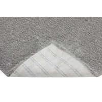 HOMCOM Teppich Kurzflor Hellgrau 170 x 120 x 1,3 cm(m-4)