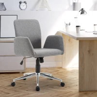 Vinsetto Swivel Office Chair Grey(m-2)