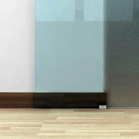 HOMCOM Usa Glisanta Interior – Sticla Securizata 90×205 cm cu sina(m-7)