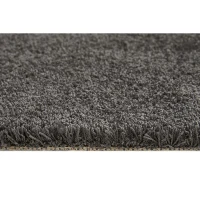 HOMCOM Teppich Kurzflor Dunkelgrau 230 x 160 x 1,3 cm(m-5)