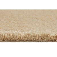 HOMCOM Teppich Kurzflor Creme 150 x 80 x 1,3 cm(m-3)