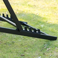 Outsunny Set 2 Sezlonguri Pliabile din Alumini si Textilen Gri(m-11)