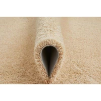 HOMCOM Teppich Kurzflor Creme 150 x 80 x 1,3 cm(m-4)